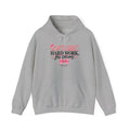 Soft Girl Hoodie — “Soft Girl Hard Work Big Dreams” Pink Floral Graphic Hoodie